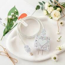 专为苹果设备设计的20W快充线保护套套装，兼容 13/14/15/16系列和Air 5，有效保护充电线和适配器免受磨损。 - 無色 - 查看 2