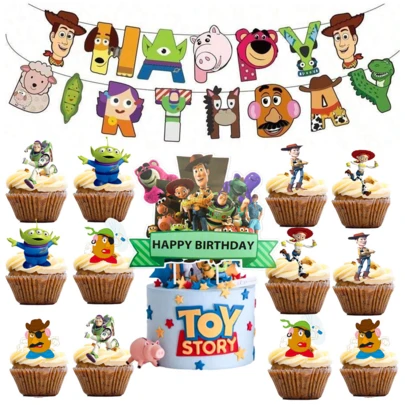 Disney 嗡嗡声蛋糕装饰摆件，生日派对用品，派对装饰，母亲节和毕业典礼装饰