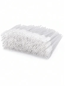 500/200/100/50 chiếc Cọ chuốt mascara dùng một lần, Cọ xoắn pha lê, Dùng cho nối mi, Cọ chải mi và lông mày xoắn ốc, Bộ cọ trang điểm mascara (Trắng), Cọ lông mày, Cọ tán phấn mắt, Cọ xoắn ốc - Nhiều màu - Xem 1