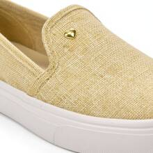 Women's Casual Slip On Tennis Calce Facil Platform Offer! - 香檳色 - 查看 3
