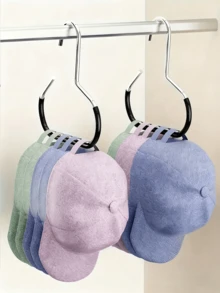4pcs/1pc: Hat Rack, Tie Clip Rack, Belt Rack, Scarf Rack, Portable Dorm Closet Hooks - Multi-Functional Closet Storage Rack. Suitable For Home, School, Hotel And Travel Scenarios, It Is An Ideal Travel Hanging Rack That Can Be Used To Hang Hats, Ties, Belts, Scarves, Accessories And Other Items, Suitable For Dorm Rooms, Walk-In Closets And Organizing Luggage Before Travel. It Can Keep The Closet Tidy And Convenient For Daily Use. - View 2