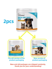 Toallitas limpiadoras de dedos para la limpieza dental de perros de YEGBONG, adecuadas para perros y gatos | Pre-empapadas, fáciles de usar, refrescan el aliento, cuidado oral conveniente, sin necesidad de cepillado (empaque aleatorio, nuevo o antiguo, gracias por su comprensión) - Multicolor - Ver 14