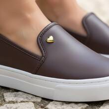 Women's Slip-On Sneakers, Casual, Easy, Super Comfortable And Lightweight - NEW RELEASE - 咖啡棕 - 查看 3
