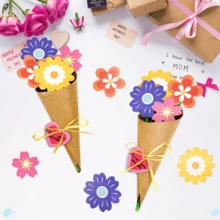 6/12/24 Juegos de Kit de Manualidades de Ramo de Flores Hecho a Mano, Artesanía de Papel de Flores para Hacer tu Propio Ramo y Tarjetas de Felicitación, Adecuado para el Día de la Madre, Semana de Apreciación a los Maestros, Actividades en el Aula - Regalos de Acción de Gracias, Adecuado para el Hogar y la Escuela, Regalos de Regreso a Clases, Regalos de Paquete Múltiple, Día de San Valentín - Multicolor - Ver 8