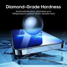 CASECOPS 2pcs Tempered Glass Screen Protector Set, Compatible With IPhone 17 Pro Max/17 Air/16 Pro Max/16 Pro/16 Plus/16E/16/15 Pro Max/15 Pro/14 Pro/13, Fully Protect The Screen. Provide Anti-Fingerprint, Durable & Stylish, Anti-Drop, Anti-Scratch Functions, One-Key Dust-Free Installation, Essential Daily Office Phone Screen Protector - 2pcs - View 8