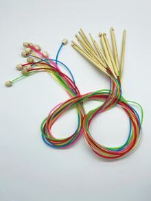 [Bộ dụng cụ đan móc cỡ lớn] Gồm hai bộ dụng cụ móc: 11 kim móc Tunisian Afghan 27cm (2.0-8.0mm) / 12 kim đục lỗ thảm tre carbon hóa 120cm (3.0-10.0mm), dụng cụ đan may thích hợp cho các sản phẩm thủ công DIY, chăn, thảm và các sản phẩm thủ công khác. - bộ móc len - Xem 6