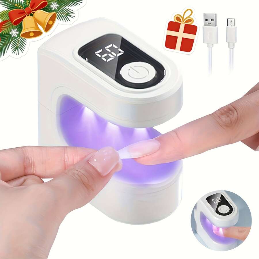 Mini LED Nail Lamp, Nail UV Light, UV Nail Lamp With Timer, Quick Dry Nail Lamp, Portable USB Nail Lamp, Suitable For Travel Nail DIY Art, Valentine's Day Gift