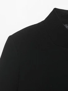 Áo blazer ngắn tay dáng lửng thời trang nữ mùa xuân/thu mới của Camellia, kiểu dáng châu Âu và Mỹ, màu đen, thích hợp cho mùa hè. - màu đen - Xem 10