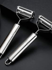 1件装多功能削皮器，蔬果切丝器，家用去皮器 - 銀色 - 查看 7