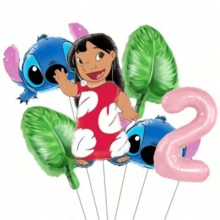 Stitch Foil Balloon Set, Engagement Decor, Wedding Decor, Bachelorette Party Decor, Photo Booth Props, Atmosphere Background, Bridal Room Decor - Multicolor - View 19