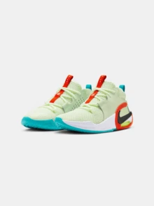 Nike Men/Women's New ZOOM Mesh Breathable Cushioned Shock-Absorbing Durable Air Cushion Outdoor Basketball Shoes HM8521-700 - Green - View 1