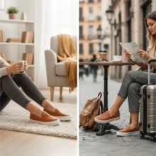 Women Casual Shoes - Camel - View 3
