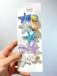 20pcs Elegant Women's Hair Clips, Faux Pearl Floral & Heart Design, Versatile Styles For Daily And Party Wear, Recommended Gift For Back To School Season (No Card Included),Travel,Birthday - Multicolor - View 11