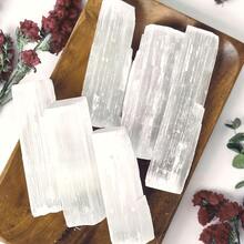 1pc Large Selenite Rough Stone, Selenite, Rough Stones, Raw Selenite, Stones, Crystals, Rocks, Gifts, Wedding Favors, Gemstones, Gems, Zodiac Crystals - White - View 8