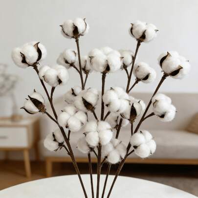 1/3/6 bông hoa bông nhân tạo - Hoa bông giả sống động như thật, thích hợp cho các dự án thủ công DIY, trang trí bình hoa, trang trí nhà cửa, sự kiện ngoài trời và đạo cụ chụp ảnh - Dễ dàng lắp ráp và tái sử dụng.