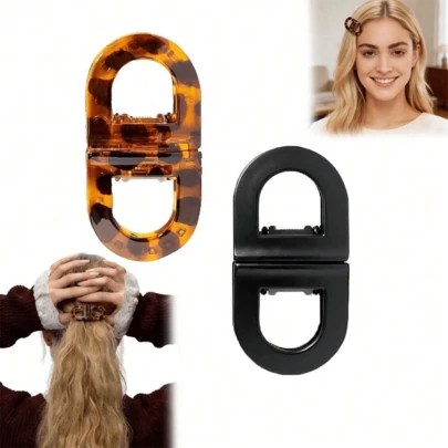 一套热带日落磁性发夹，女士扁平磁性发夹，防滑，适合日常发型、家居装饰，无痕迹或残留物，适合居家和旅行，轻松打造女士发型