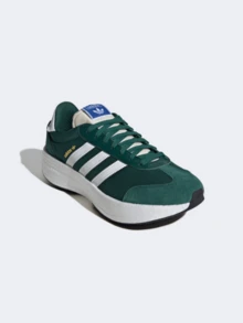 Adidas 阿迪达斯新款舒适缓震休闲鞋 CITY RNR，防滑日常运动鞋，白色和绿色多功能跑步鞋 JH9647 - 白綠色 - 查看 1