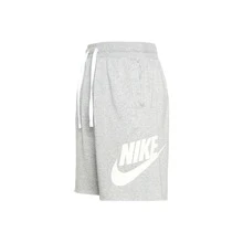 Nike Club Logo Solid Color Lace-Up Track Training Casual Shorts, Men's, Grey - Grey - View 14