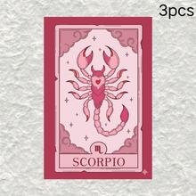 Vintage SCORPIO Zodiac Heart Scorpion Sticker, Constellation Tarot Style Planner Decoration Sticker, Waterproof Vinyl Sticker - Durable Matte Surface, Self-Adhesive Bumper Sticker, Suitable For Cars, Windows, Laptops, Trucks, Water Bottles - Multi-Purpose Durable Design, Car Sticker - Vinyl - View 10