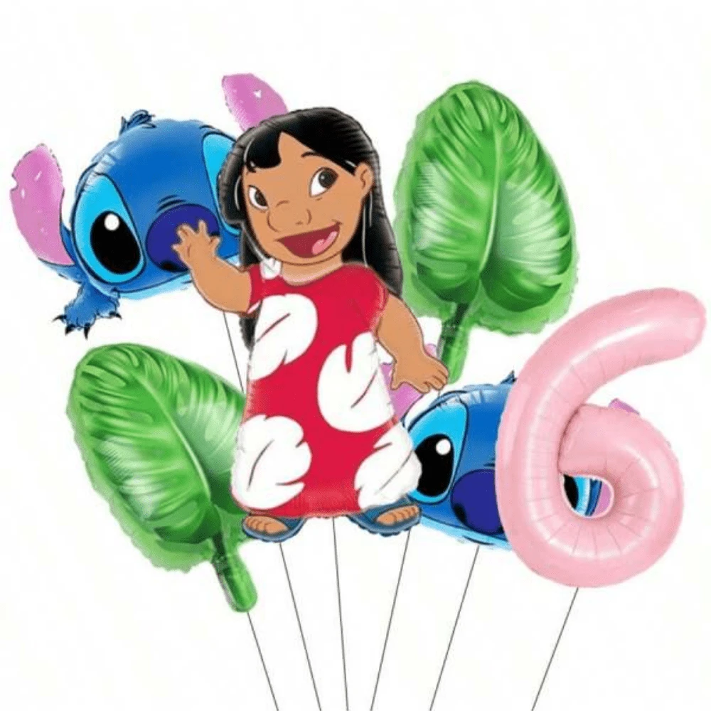 Stitch Foil Balloon Set, Engagement Decor, Wedding Decor, Bachelorette Party Decor, Photo Booth Props, Atmosphere Background, Bridal Room Decor - Multicolor - View 1