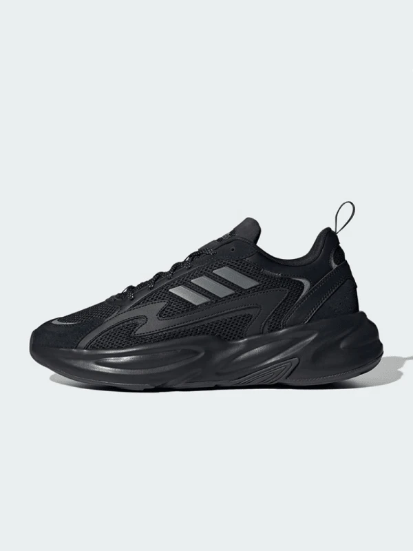 Adidas 男女春夏新款减震舒适运动跑步休闲鞋JI1585 - 黑色 - 查看 1