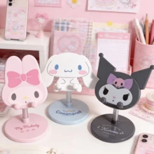 SANRIO 1个美乐蒂库洛米可调节手机支架，高度可调桌面手机支架，可爱卡通便携式手机托架，兼容和安卓智能手机 - 彩色 - 查看 9