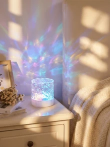 1 buah Lampu Gelombang 16 Warna, Kontrol Sentuh/Remote, Lampu Dekorasi Seni Kaca, Bertenaga USB, Cocok untuk Kamar Tidur, Ruang Tamu, Ruang Makan, Ruang Bermain - Ideal untuk Hadiah Liburan dan Ulang Tahun - MultiWarna - View 2