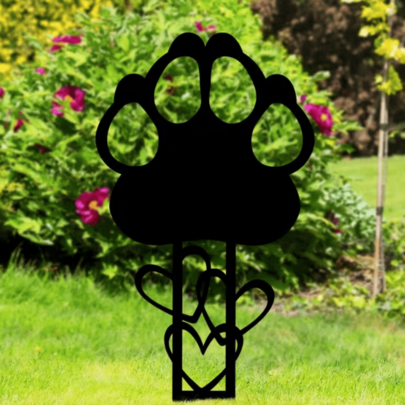 1 pieza Estaca hueca para mascotas, monumento conmemorativo de la pata de perro, adecuado para placa conmemorativa de acrílico para conmemorar a los perros, aplicable para manualidades y decoraciones, decoración personalizada creativa, decoración práctica y creativa