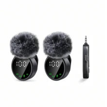 New Professional Wireless Lavalier Microphone, Magnetic Design Plug And Play, Battery Level Display, 3-In-1 Wireless Lavalier Microphone, 2-In-1 Wireless Lavalier Microphone, Equipped With Innovative Smart Noise Cancellation Feature - Suitable For Smartphones, Computers, Cameras - Ideal For Content Creation, Live Streaming, Podcasting And More - 查看 12