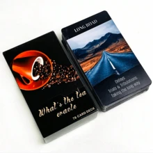 1 Box 78pcs Red Tea Realm Oracle Tarot Cards, Suitable For School Opening, Birthday, Couples, Mother's Day And Holiday Gifts - Multicolor - View 6