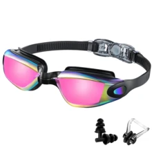 1pc Anti-Fog Anti-UV Anti-Leakage Adjustable Adult Men Women Youth Professional Swimming Goggles - Multicolor - View 16