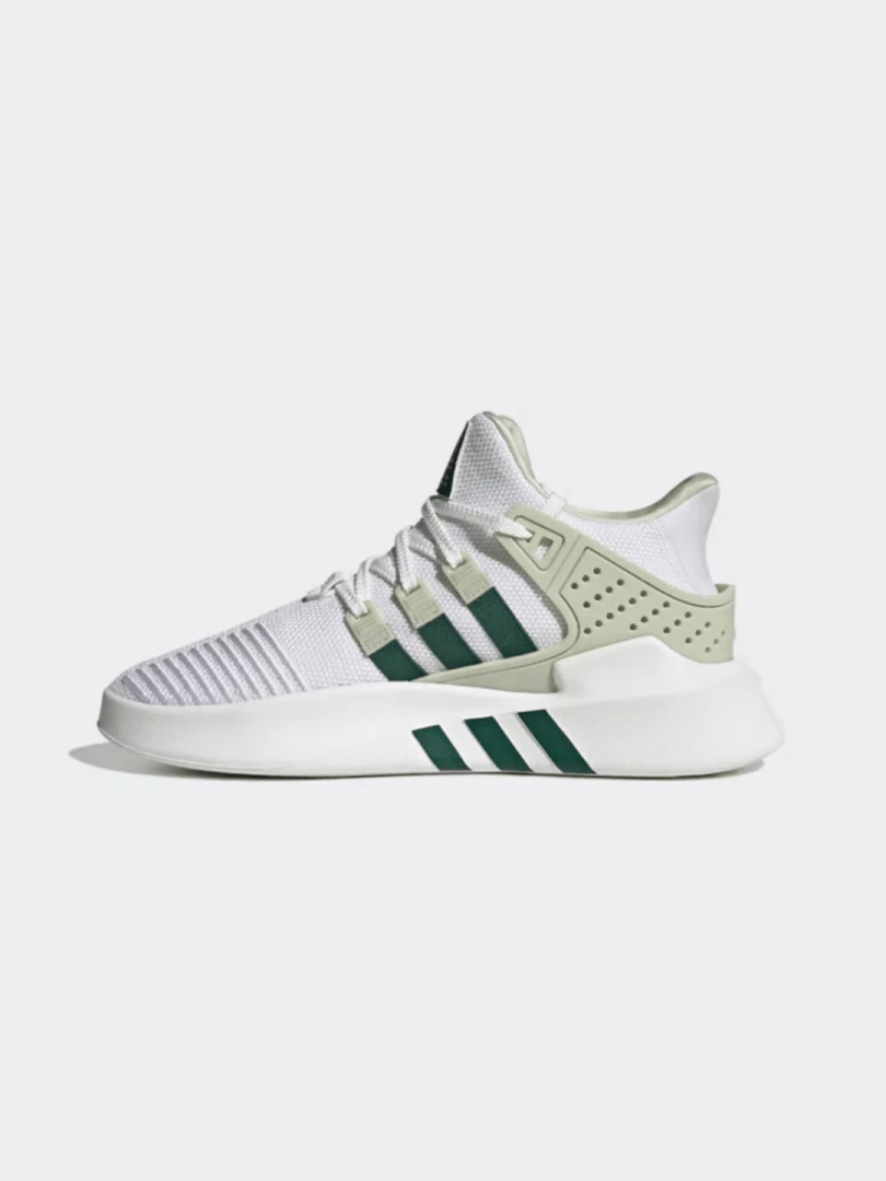 Adidas New Comfortable Lightweight Low-Top Shock-Absorbing Wear-Resistant Unisex EQT BASK ADV Breathable Casual Commuting Retro Chunky Sneakers ID0546 - White and Green Patchwork - View 1