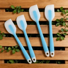 Mini Silicone Spatula Set, Heat Resistant Jam & Butter Scraper - Small Baking Mixing Tool, Kitchen Utensil, Apartment Essential - Pink/Blue/Lime (2/4/6 Pack) - Pink - View 8