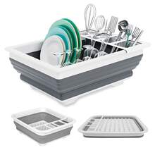 2-Layer Bowl And Plate Rack, Draining Rack, Plate Storage Rack, Multi-Functional Bowl Rack, Stainless Steel Bowl Rack, Rust-Proof Kitchen Bowl And Dish Drying Rack, Kitchen Countertop Cup Rack, With Draining Board And Utensil Rack, Sturdy And Durable, Easy To Clean, Can Be Used To Store Plates, Cups And Knives, Kitchen Accessories, Kitchen Supplies, Kitchen Essentials, Suitable For Kitchen Countertop - View 6