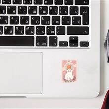 Healing THE SUN White Cat Tarot Card Stickers, Gentle & Cute Planner/Luggage Decoration Stickers, Waterproof Vinyl Stickers - Durable Matte Surface, Self-Adhesive Bumper Stickers, Suitable For Cars, Windows, Laptops, Trucks, Water Bottles - Multi-Functional Durable Design, Car Stickers - Vinyl - View 4