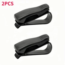 3pcs Car Sun Visor Glasses Clip - Durable Plastic Glasses Clip With Card Holder, Fashionable Glasses Storage For Driving Sun Visor Installation - A - View 13