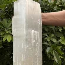 1pc Large Selenite Rough Stone, Selenite, Rough Stones, Raw Selenite, Stones, Crystals, Rocks, Gifts, Wedding Favors, Gemstones, Gems, Zodiac Crystals - White - View 2