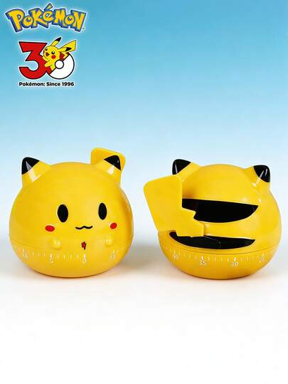 pokemon Mechanical Kitchen Timer - Cute Wind-Up 60-Minute Manual Countdown, Ideal For Classrooms, Homes, Home Offices, Cooking, Reading, And Exercise