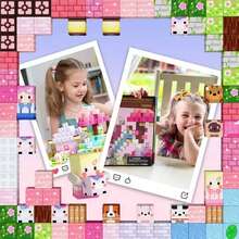 50-300pcs Magnetic Building Blocks Toys, Pink Forest Park DIY 3D House & Forest With Cute Animal Cubes - Upgraded STEM Sensory Toys, Imaginative Construction Toys, Educational Toys, Creative Birthday/Children's Day Gift - Multicolor - View 10