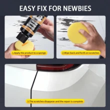 HGKJ P102 Car Paint Care Scratch Repair Agent, Repair And Protect, Remove Scratches, Polishing Agent, Deep Scratch Repair Tool, Paint Decontamination And Scratch Removal Cream, Scratch Repair Agent Cross-Border Version - Multicolor - View 8