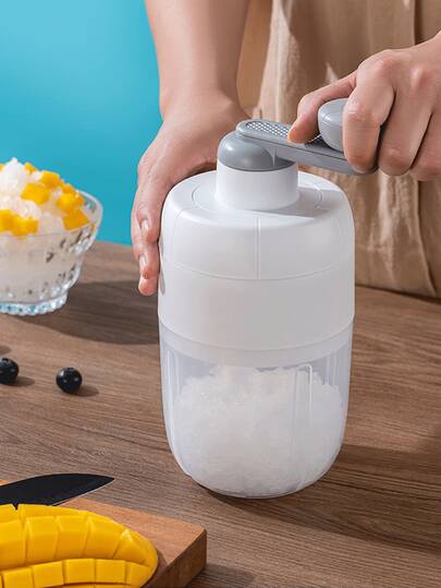 Manual Ice Shaver Machine, Portable Household Shaved Ice Maker, Suitable For Stall, Hand-Cranked Ice Crusher, Shaved Ice, Slushie Maker