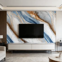 1 Cuộn Giấy Nhôm Dày Chống Thấm Nước, Chống Bám Bẩn, Chống Ẩm, Chịu Nhiệt, Chống Dầu, Chống Cháy, Giấy Nhôm Tự Dính Dùng Cho Tủ Bếp, Quà Tặng Giáng Sinh & Halloween - màu xanh da trời - Xem 15