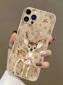 极简手绘线条艺术心形花束手机壳，哑光软壳保护套，兼容 16E/15Pro/14ProMax、Galaxy S22/S23/S24/S25 Ultra、A13/A14/A15/A16/A53/A54/A55 - 白色 - 查看 3