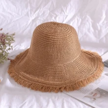 1pc Bohemian Women's Wide Brim Sun Hat, UPF 50+ UV Protection, Foldable Beach Hat, Suitable For Summer, Vacation And Outdoor Activities - Multicolor - View 9