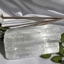 1pc Large Selenite Rough Stone, Selenite, Rough Stones, Raw Selenite, Stones, Crystals, Rocks, Gifts, Wedding Favors, Gemstones, Gems, Zodiac Crystals - White - View 5