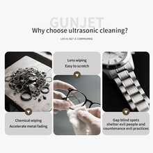 Wireless Vibration Cleaning Machine, Eyeglasses Cleaning Machine Multi-Functional Cleaner. Suitable For Jewelry, Braces, Toothbrush, Watch, Glasses Cleaning Equipment, Vibration Cleaning Device, USB Rechargeable, 360° Vibration Technology Cleaning, Home & Office Use - White - View 7