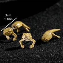 1 Pair Retro Creative Cute Lizard Stud Earrings, Fashion Unique Party Jewelry Gift For Women - Yellow - View 5