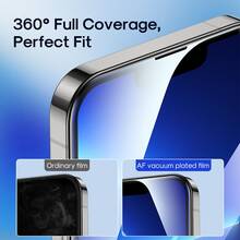 CASECOPS 2pcs Tempered Glass Screen Protector Set, Compatible With IPhone 17 Pro Max/17 Air/16 Pro Max/16 Pro/16 Plus/16E/16/15 Pro Max/15 Pro/14 Pro/13, Fully Protect The Screen. Provide Anti-Fingerprint, Durable & Stylish, Anti-Drop, Anti-Scratch Functions, One-Key Dust-Free Installation, Essential Daily Office Phone Screen Protector - 2pcs - View 11