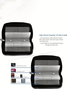 Portable Storage Box, Storage Card Organizer. Compact Storage Box Designed For Photographers, Durable SD And TF Card Holder. Suitable For Phones And Cameras. Also Suitable For Storing TF, SD And CF Storage Cards. Two Styles Available. Storage Accessories. An Excellent Gift For Photography Enthusiasts. - View 4