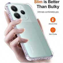 Ốp bảo vệ trong suốt chống rơi cho Reno15 (Toàn cầu), A6x (5G), C85 (5G), Hot 60i (5G), Galaxy S26 Ultra, S26 Plus, S26, Honor 400 Lite, 400 Pro, 400, Honor X9c, X7d, X9d, X5C PLUS, X5C, Magic 7 Lite, Note 15 Pro+, Note 15 Pro (5G), Note 15 5G, Note 15 4G, 15T 5G, 15T PRO 5G, Note 14 Pro+ 5G, Note 14 Pro 5G, Note 14 Pro 4G, Note 14 5G, A5 (173mm), A5, Note 13 Pro+, Note 13 Pro 5G, Note 13 Pro 4G, Note 13 5G Smartphones - Trong sáng - Xem 3